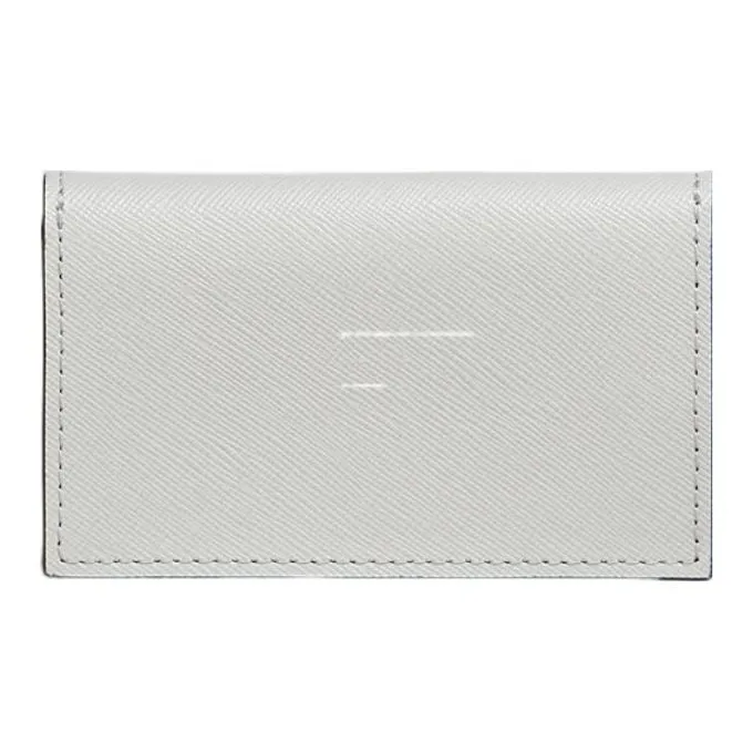 MARNI Saffiano Calfskin Card Holder Regular Women's Orange & White With Beige-3