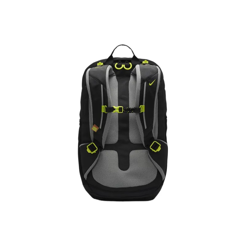 Nike Fabric Backpack Regular Men's Black & Fine Gray & Atomic Green-2