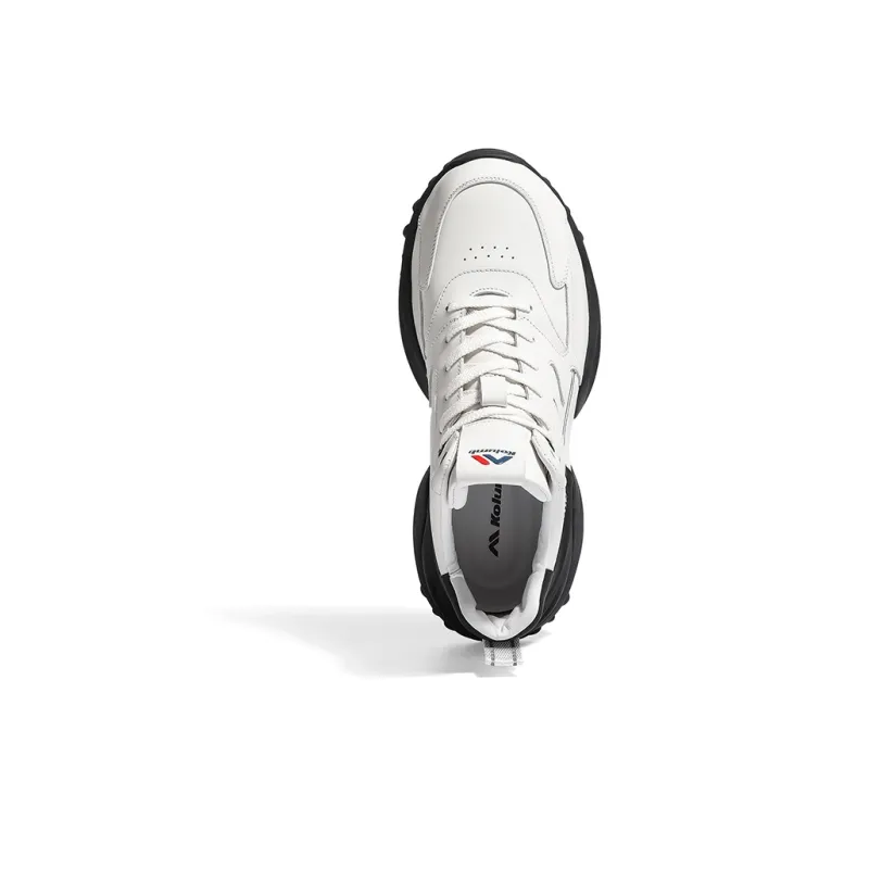 Kolumb Abrasion Resistant Waterproof Slip Resistant Mid Top Casual Shoes Men's White Black-4