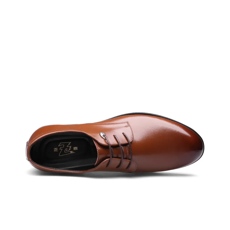 CHINT Dress Shoes Men Low Top Black/Brown-3