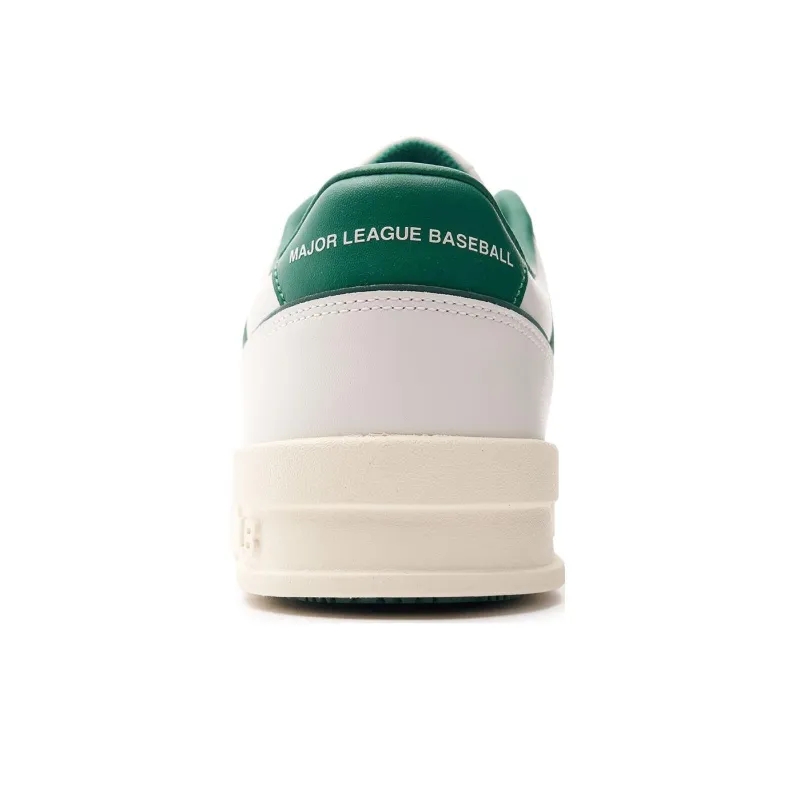MLB Hofer Coverage Abrasion Resistant Low Top Skateboard Shoes Unisex Green White-3