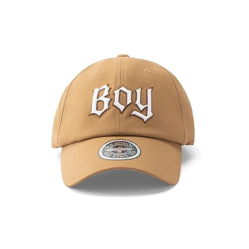 Boy London Cotton Baseball Caps Unisex Brown-1