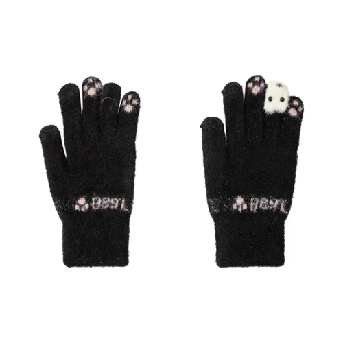 BAIJUAN Knit Gloves Women's