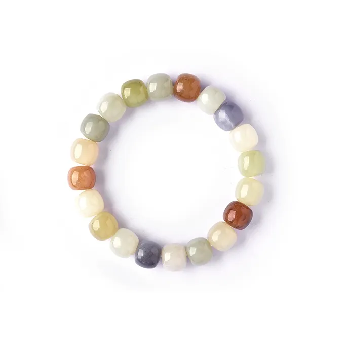 Lingfei Hetian Jade Bracelets Sugar Jade Women's-0