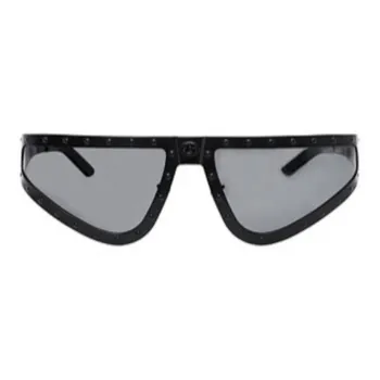 Boy London Titanium Irregular Shape Sunglasses Unisex Black