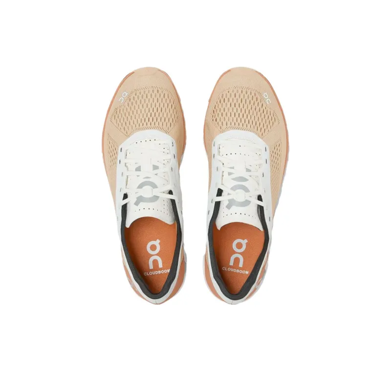 On Cloudboom Slip Resistant Low Top Athletic Shoes Women's White Orange-3