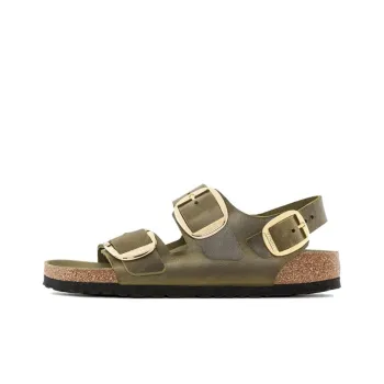 Birkenstock Milano Big Buckle Beach Sandals Women's Olive Green Regular