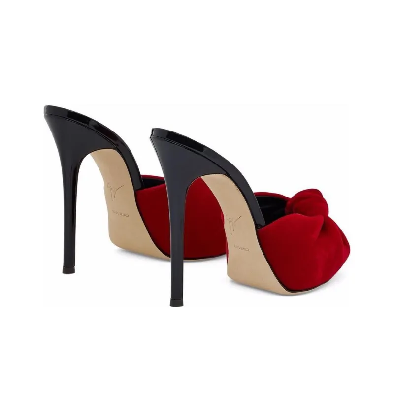 Giuseppe Zanotti Bridget 120mm Velvet Sandals Women's-3