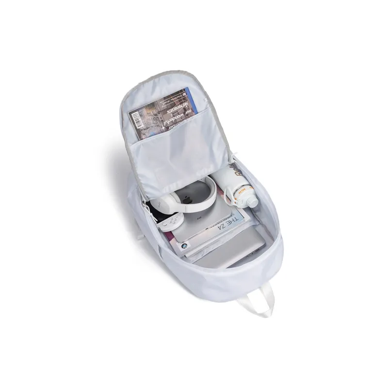 LOVERPUSS Polyester Backpack Unisex Dazzling Color White-4