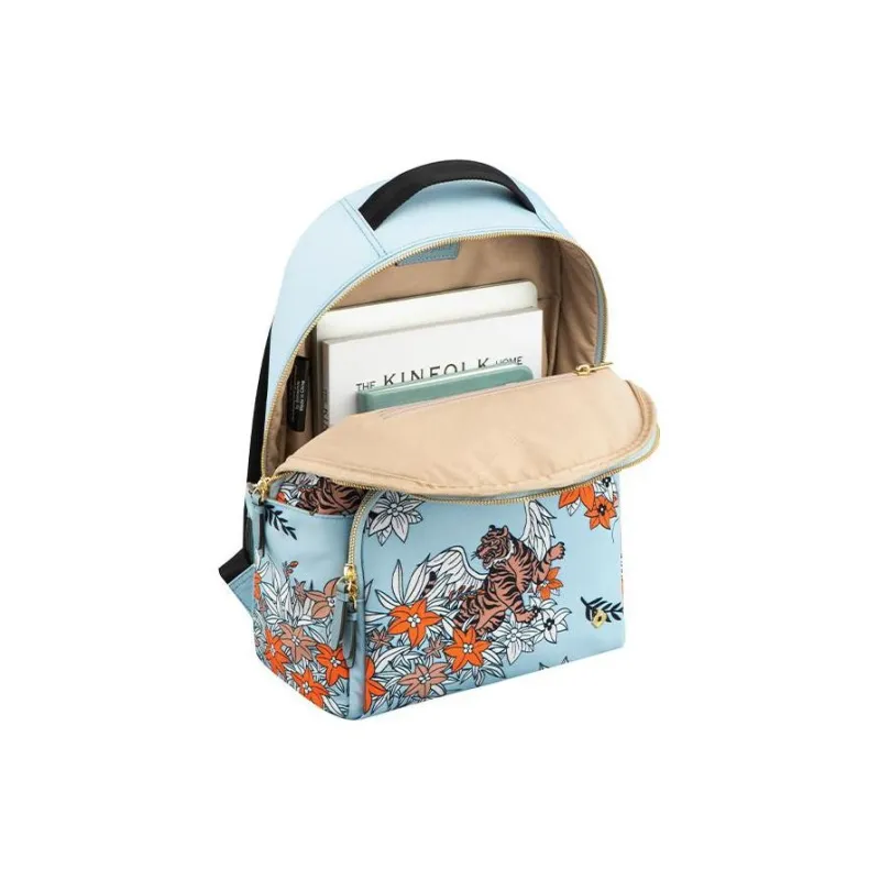SAMSONITE Fabric Backpack Medium Size Unisex Blue Print-4