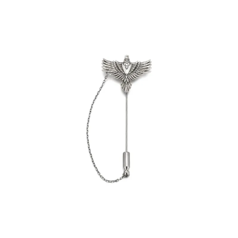 IDEAGEMER 925 Sterling Silver Brooches Men's-5