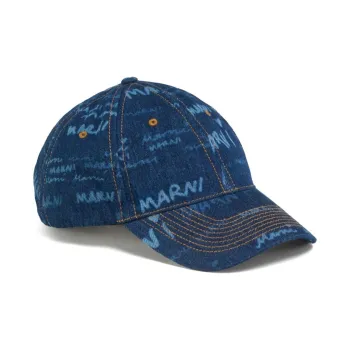 MARNI Mega MARNI Denim Baseball Cap