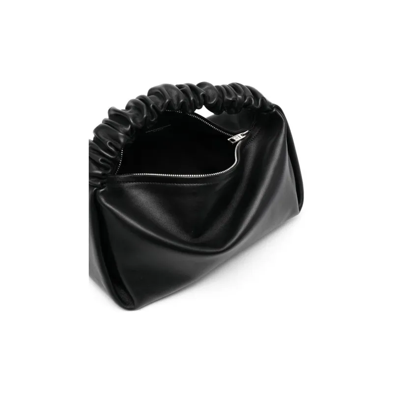 Alexander Wang Scrunchie Lambskin Shoulder Bag, Handbag Regular Women's Black-7