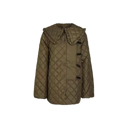 GANNI Jackets Women's Khaki