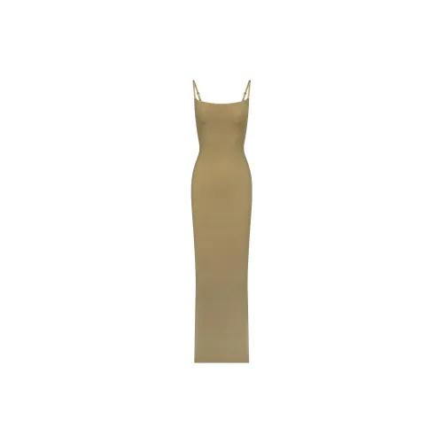 Skims Slip Dresses Women's Khaki