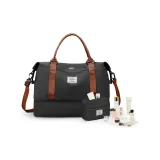 Black Brown[Includes Wet-Dry Separation Pocket+Independent Shoe Compartment]