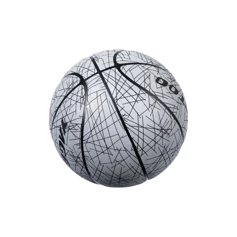 YAGETOO PU Basketball Gray White Size 7 Ball Glow In The Dark Unisex-2