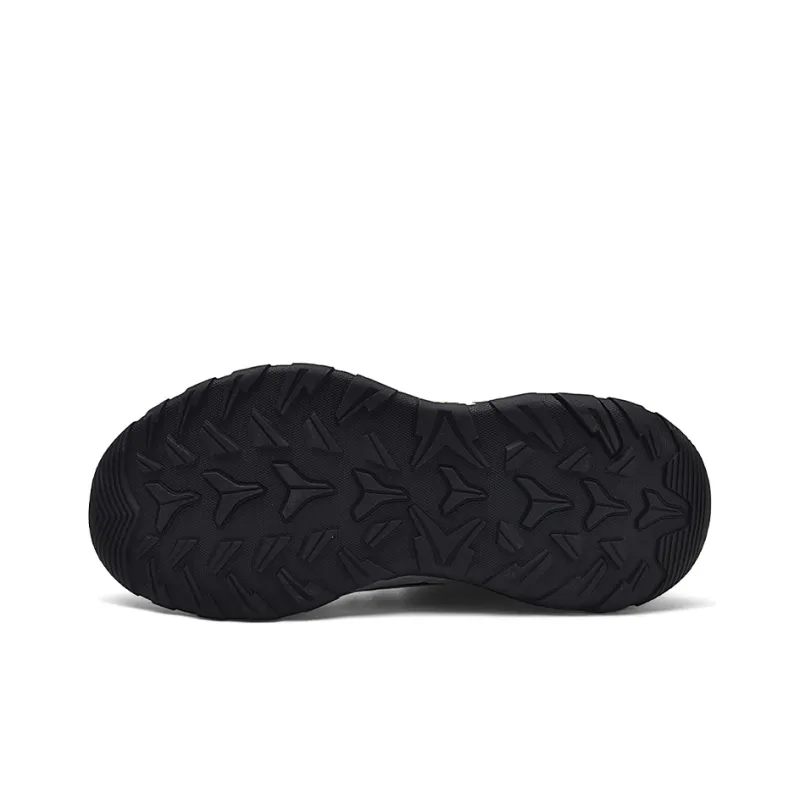 Jeep Fleece Lined Collection Warm Anti Slip And Wear Resistant Mid Top Outdoor Shoes Men's Black Gray-4