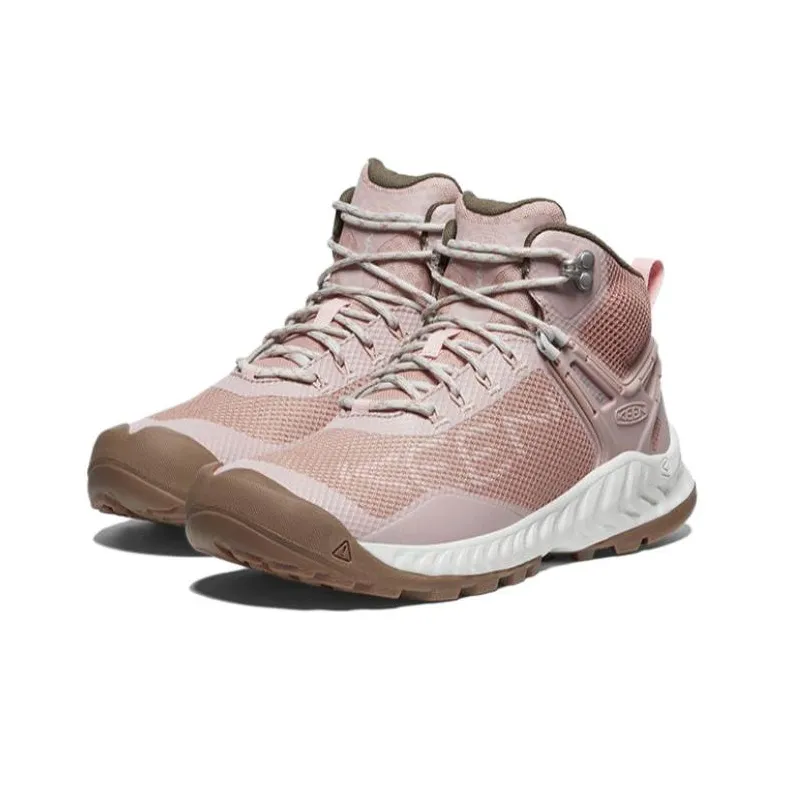 KEEN Nxis Evo WP Series Anti Slip Wear Resistant High Top Outdoor Shoes Women's Pink-2