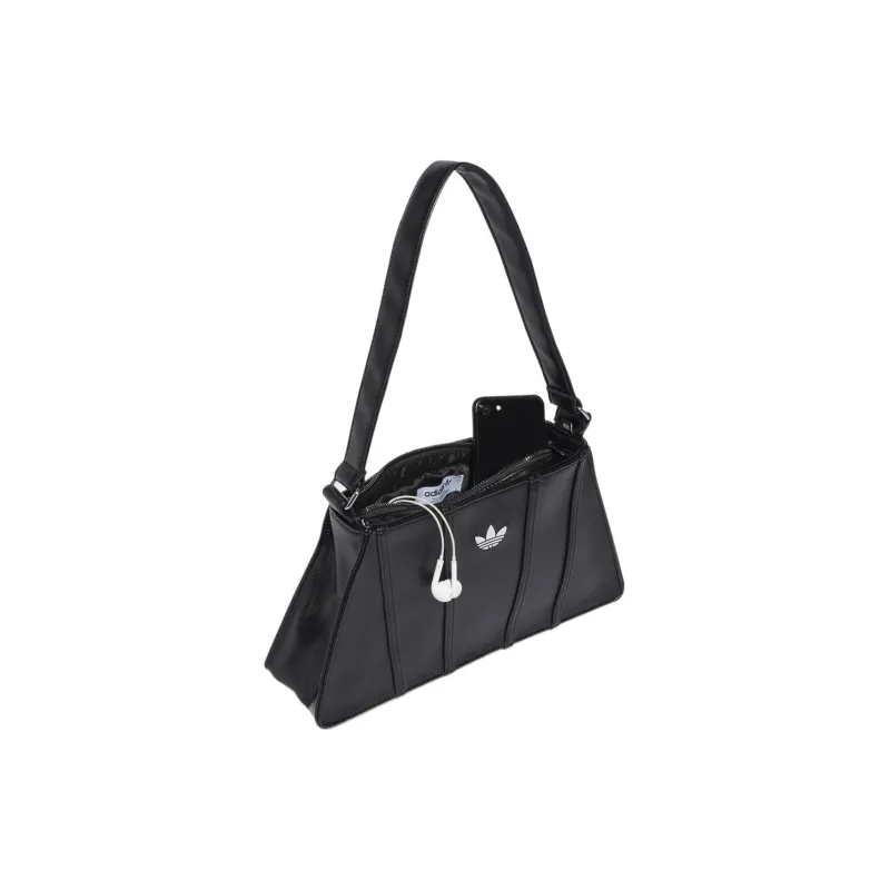 Adidas Originals Recycled Polyester With Polyurethane Shoulder Bag Handbag Shoulder Bag Women's Black-4