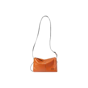 SAMSONITE Cow Leather Shoulder Bag Crossbody Bag Regular Women's Orange