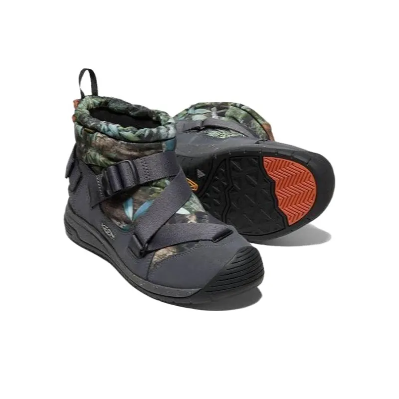 KEEN Hoodzerra Wear-resistant And Waterproof Mid-Top Outdoor Shoes Men's Green Camouflage-3