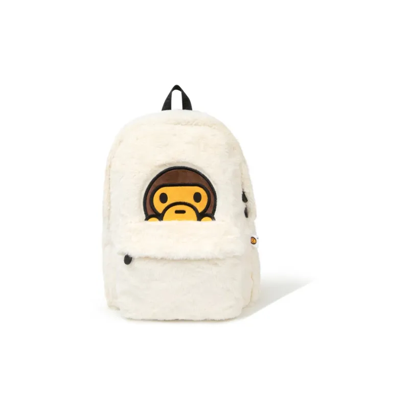 Aape Polyester Polyester Backpack Regular Unisex Brown/White-3