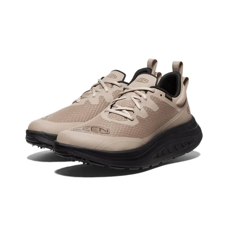 KEEN WK400 WP Slip Resistant Low Top Casual Shoes Men's Yellow Black-2
