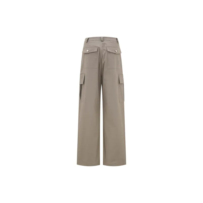 PUKI Casual Pants Women's Gray Brown-1
