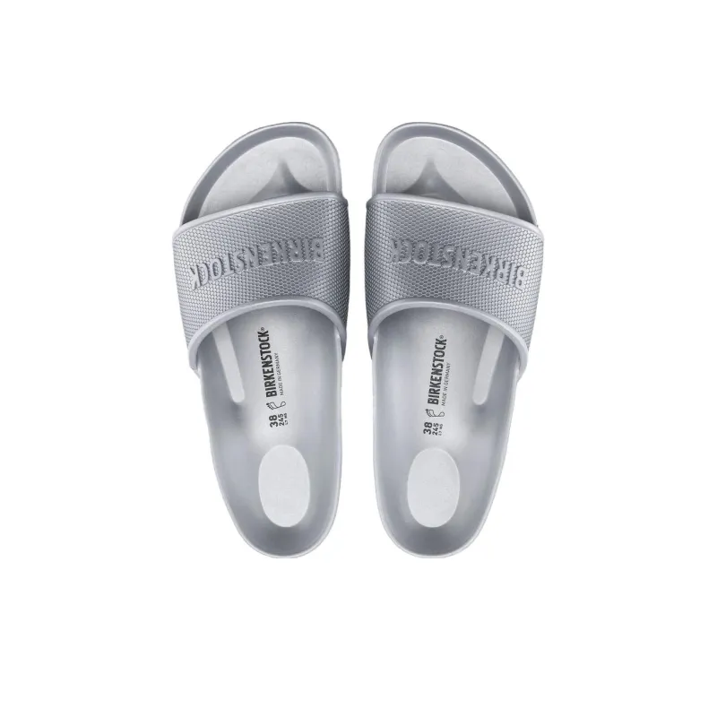 Birkenstock Slide Slippers Unisex Metallic Silver-3