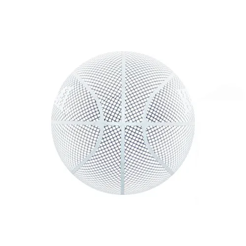 Kuangmi White Moonlight Collection PU Basketball Daylight White Size 7 Ball Reflective Street Unisex