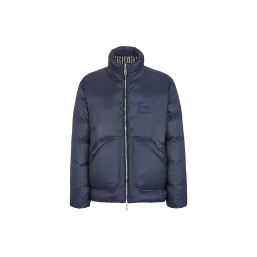 FENDI Puffer Jackets Men Blue