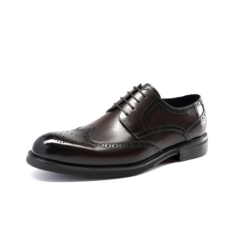 Satchi Dress Shoes 3cm Men's Coffee-1
