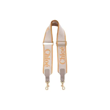 Chloe Canvas Blended With Polyester Bag Straps Women's Honey Gold