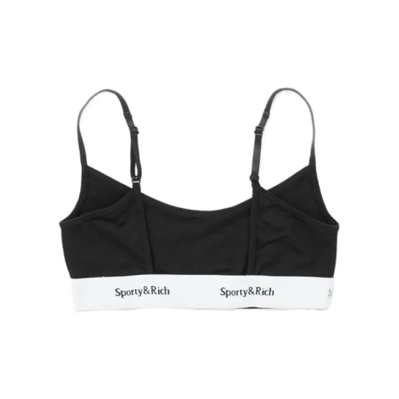 SPORTY & RICH Serif Logo-underband Bra-1
