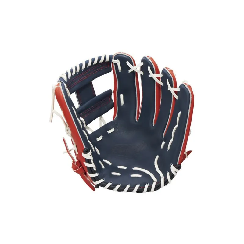 Mizuno Baseball Gloves Catcher's Glove Top Grain Cow Leather Unisex Black Red-2