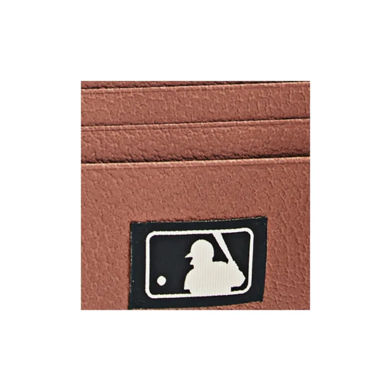 GUCCI NY Yankees New York Yankees Canvas With Leather Canvas Bag Wallet Unisex Brown-4