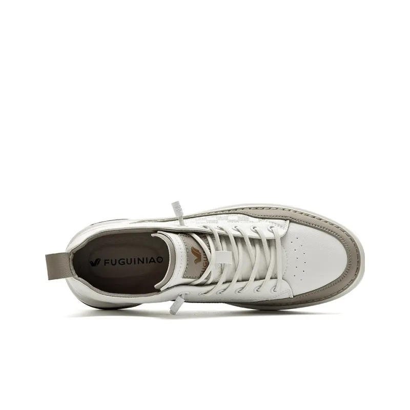 Rich Birds Low Top Skateboard Shoes Men's Beige-2