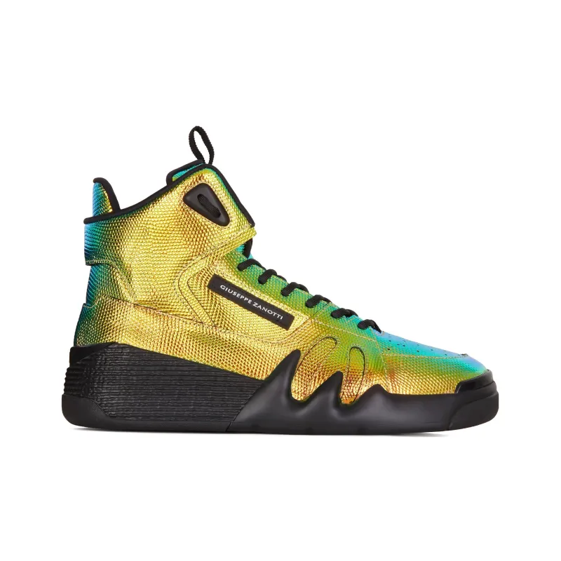 Giuseppe Zanotti/GZ Talon High Top Skateboard Shoes Men's Yellow Green-1