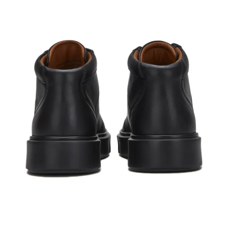 BALLY High Top Skateboard Shoes Men's Black-3