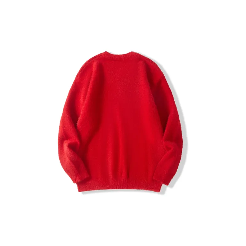 I'm David Knitwear Unisex Red-1