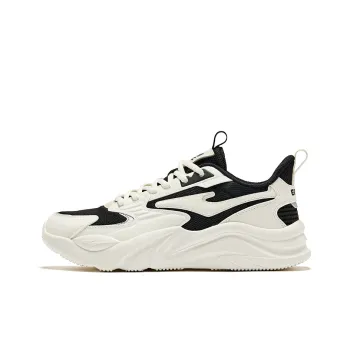 Erke Jie Ao 2.0 Cushioning Anti Slip And Wear Resistant Low Top Casual Shoes Women's Jet Black Microcrystal White