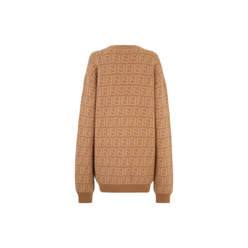 FENDI FW23 Knitwear Women's Brown-1
