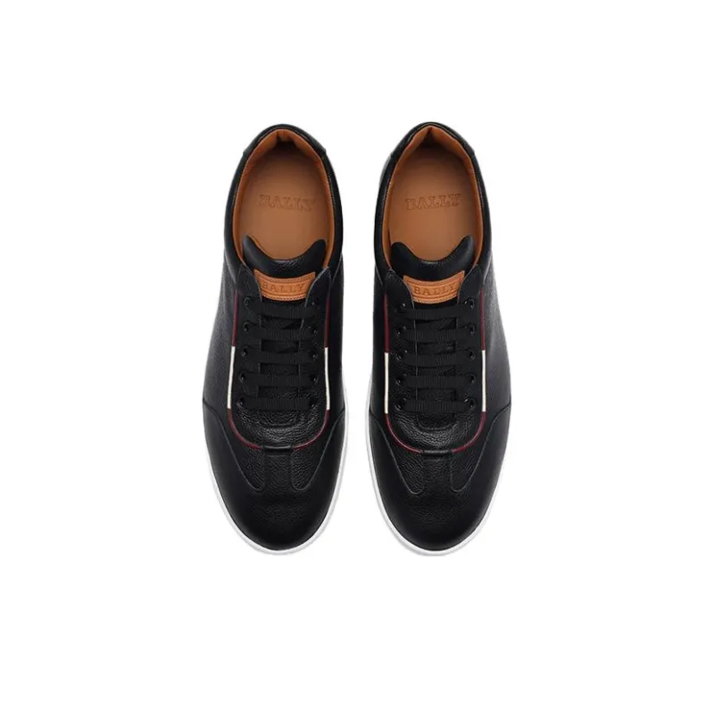 BALLY Low Top Skateboard Shoes Men's Black-2
