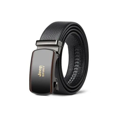 JEEP SPIRIT Automatic Buckle Luxury Elegant High End Business Cow Leather Belts Men's Width 3.5cm