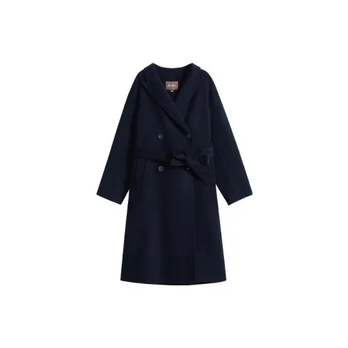 Yiner Coats Women's Black