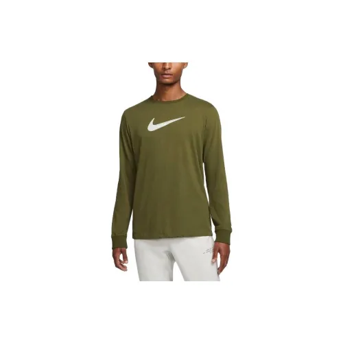 Nike T-Shirts Men Thick Green