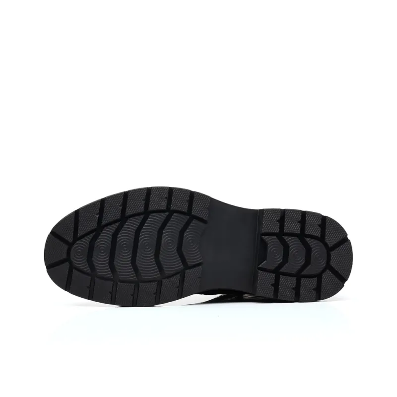 Beidouniao Ankle Boots Men Black-3