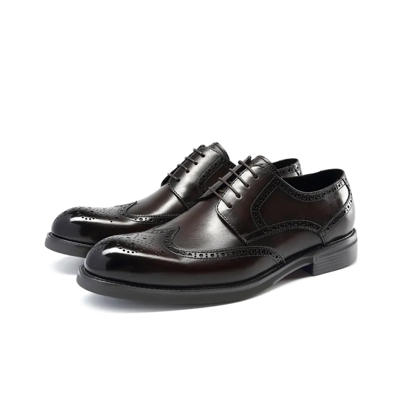 Satchi Dress Shoes 3cm Men's Coffee-2