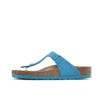 Birkenstock Gizeh Vegan Slip Resistant Abrasion Resistant Flip Flops Women's Blue Regular